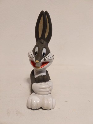 Bugs Bunny, jucarie de cauciuc cu chiuitoare, 16cm inaltime foto