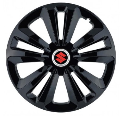 Set 4 Capace Roti, potrivite jantelor de R14, pentru Suzuki, model terra negru foto