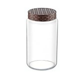 Borcan 2 Litri, capac ratan, diverse culori, Gimihome