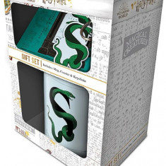 Set cadou cana coaster si breloc - Harry Potter - Intricate Houses Slytherin