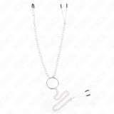 KINK - TRIPLE NIPPLE AND CLIT CLAMPS WITH CHAIN MODEL 1, KINK NIPPLE GRIP