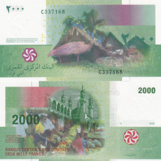 Comore Comores 2000 Francs 2005 UNC