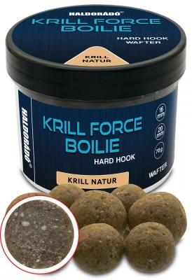 Haldorado - Boilies de carlig KRILL FORCE Boilie Hard Hook Wafter 16, 20 mm, 70g - Krill Natur foto