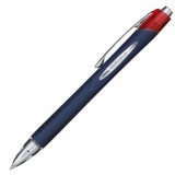 Pix Jetstream Uni-ball SXN-217, 0. 7mm, cu mecanism, corp albastru inchis, detalii in culoarea scrisului, rosu