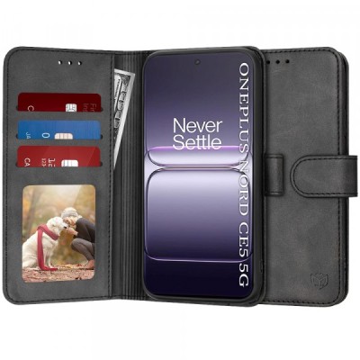 Husa pentru OnePlus Nord CE5, Techsuit, Diary Book, Neagra foto