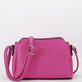 Cumpara ieftin Geanta dama Flora&amp;Co Paris F8036, roz fuxia, de umar/crossbody, piele ecologica, casual, 16x23x10 cm