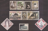 Monaco 1958 - Apariția Fecioarei Maria la Lourdes, 10 val., MNH(vezi descrierea), Nestampilat