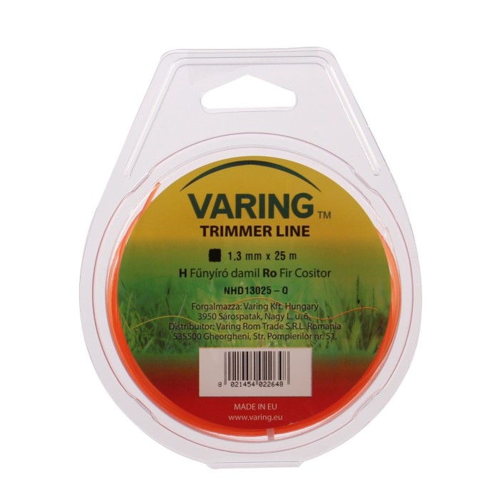 Fir motocoasa Varing NHD13025Q, profil patrat, PVC, 1.3 x 25 m