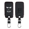Husa Cheie Auto pentru Renault / Dacia - 4 Butoane - Keyless Go, Piele ecologica, Negru, 44637.01, Kwmobile