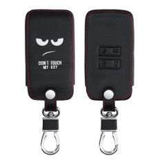 Husa Cheie Auto pentru Renault / Dacia - 4 Butoane - Keyless Go, Piele ecologica, Negru, 44637.01