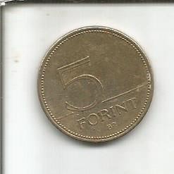 No(3) moneda- UNGARIA- 5 FORINT 1995 foto