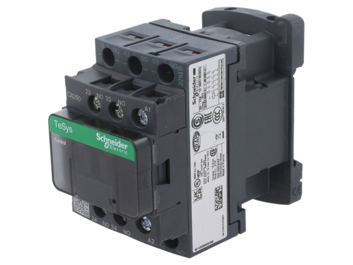Contactor 5-poli 24V DC, 10A