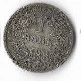 Moneda 1 mark 1875 E - Germania, 5,556 argint 0,900, Europa