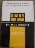 Simon Bolivar His basic thoughts Simon Bolivar, Manuel Perez Vila