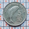 Fiji 5 cents 1995 UNC - Elizabeth II (FAO) - km 77 - A028, Australia si Oceania