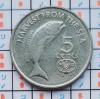 Fiji 5 cents 1995 UNC - Elizabeth II (FAO) - km 77 - A028, Australia si Oceania