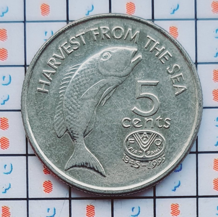 Fiji 5 cents 1995 UNC - Elizabeth II (FAO) - km 77 - A028