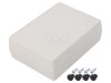 Carcasă Universală GAINTA ABS Gri Deschis G1202G cu Cavitate Etichetă 82x111x38mm