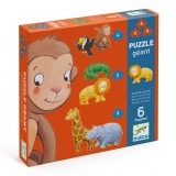 Puzzle progresiv Animale salbatice, Djeco