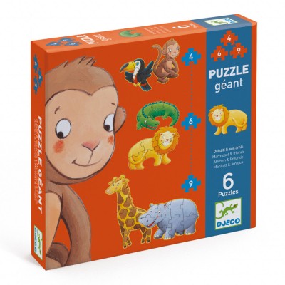 Puzzle progresiv Animale salbatice, Djeco foto