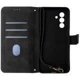 Husa tip carte cu stand, negru si multicolor, pentru Samsung Galaxy A56 5G