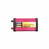 Invertor tensiune de la 12V la 220V 600W cu protectie + USB