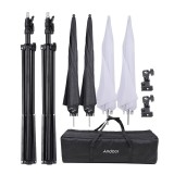 Cumpara ieftin Kit lumini studio de fotografie, 2 bucati, Geanta depozitare, Negru