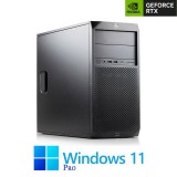 PC Gaming HP Z2 G4 Tower, Hexa Core i7-8700, 32GB, RTX 2070 8GB, Win 11 Pro