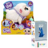 Pachet - Jucarie interactiva Little Live Pets - Mielul Snowie + Set Hey Clay Forest Animals - Lup