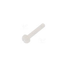 Surub M2,5, poliamida, lungime 16mm, cap rotund, pas filet 0.45, DREMEC - 8G204M2.5X16