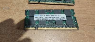 Ram Laptop Samsung 1GB DDR2 PC2-5300S M470T2953EZ3-CE6 foto