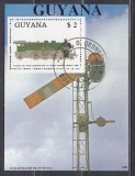 M2 JC 63 - Colita foarte veche - Guyana - trenuri vechi, Transporturi, Stampilat