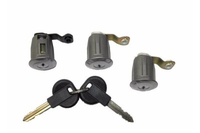 Set yale inchidere Citroen Berlingo 1996-2008, Xsara 1997-2005, Xsara Picasso 1999-2010, Peugeot Partner 1996-2002, cu chei, cu 2 butuci blocare usa, foto