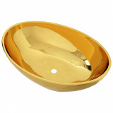 Cumpara ieftin Chiuveta, auriu, 40x33x13,5 cm, ceramica