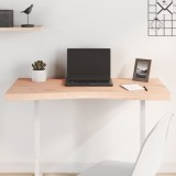 Blat birou vidaXL lemn masiv fag 100x50x4 cm maro - birou, masa scris, PC, sufragerie, colturi rotunjite