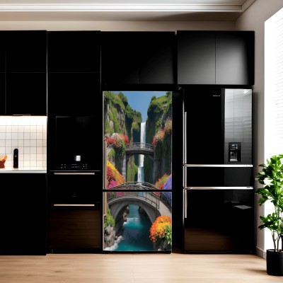 Folie imprimata color pentru decor Frigider, dimensiune 200 x 90cm, model: AVX-FR26 foto