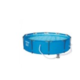 Piscina Bestway Familie Copii Rotunda Gradina Cadru Metal 305 x 76cm + POMPA FILTRARE APA + LIVRARE GRATUITA