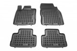 Covorase Auto Cauciuc Tip Tavita Nissan Qashqai II (2014-2021) Rezaw Dedicate cu Bordura Inalta, Fixare Mocheta