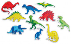 Magic creations - Dinozauri - Set 13 piese din spuma pentru joaca in baie foto