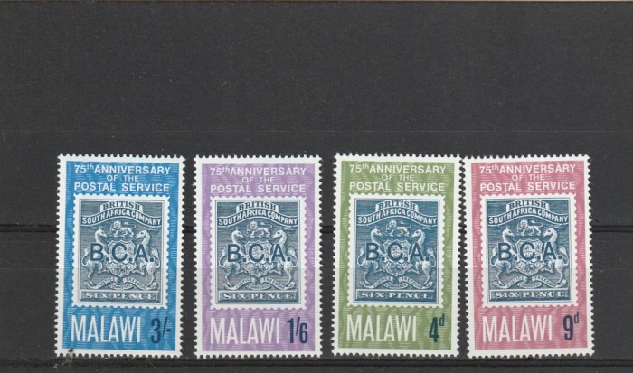 A 75-a aniversare a serviciului postal,Malawi.