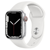 Cumpara ieftin Curea Sport HOCO Compatibila cu Apple Watch 42/44/45/49mm Silicon flexibil WA01 Alb