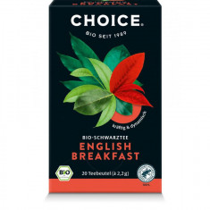 Ceai Negru English Breakfast Bio 20 pliculete x 2.2 grame Choice