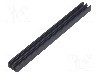 Radiator extrudat, aluminiu, 100mm x 10mm, neagra, FISCHER ELEKTRONIK - SK 646 100 SA
