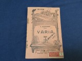 Carte Varia de Vasile Alexandri / Biblioteca pentru Toti perioada interbelica 96 pagini !