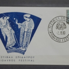 GRECIA - PLIC FESTIVAL EPIDAVROS 6, 1980- STAMPILA SPECIALA, NECIRCULAT,TIMBRU