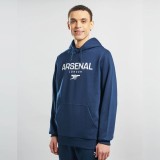 FC Arsenal hanorac de bărbați cu glugă Logo navy - XL