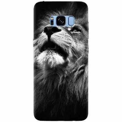 Husa silicon pentru Samsung S8, Majestic Lion Portrait foto