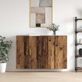 vidaXL Dulap montat pe perete 2 pcs Lemn vechi 69,5 x 34 x 90 cm 3394512
