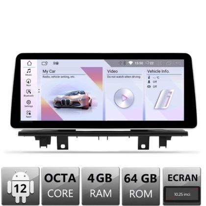 Navigatie BMW X1 F48 2014-2016 cu ecran NBT Android ecran 10.25&quot; 4+64 4G BT CarStore Technology