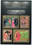 AFRICA CENTRALA 2013 - Picturi, Toulouse-Lautrec /set complet - colita+bloc MNH, Nestampilat